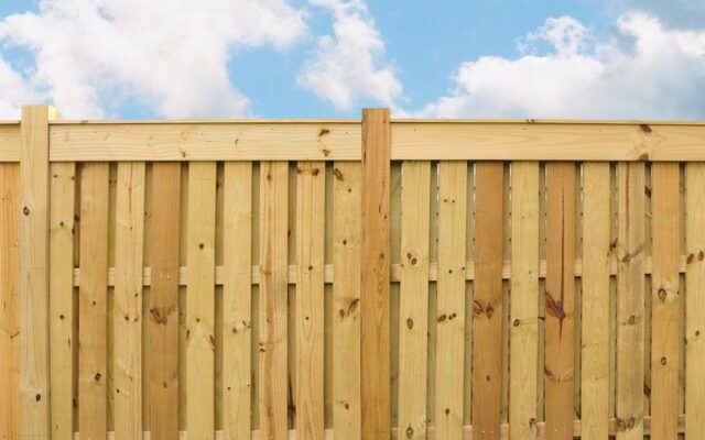 Wood Privacy Fence - 5